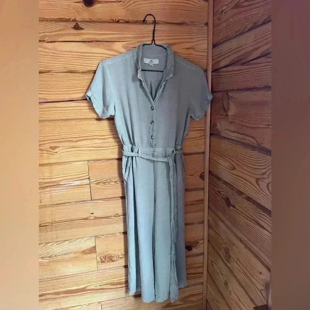 Thread and Supply Medium Tie waist crop jumpsuit​​​